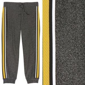Mia Chica Sparkle Side Tape Jogger Pants Big Girls